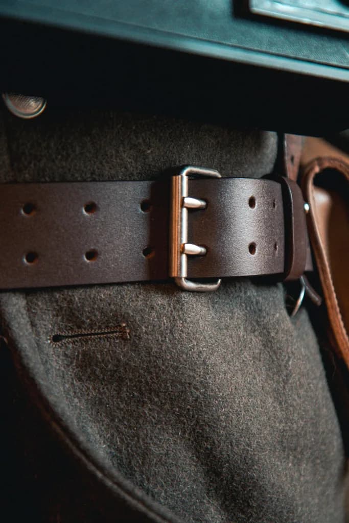 Double-Prong Leather Belt