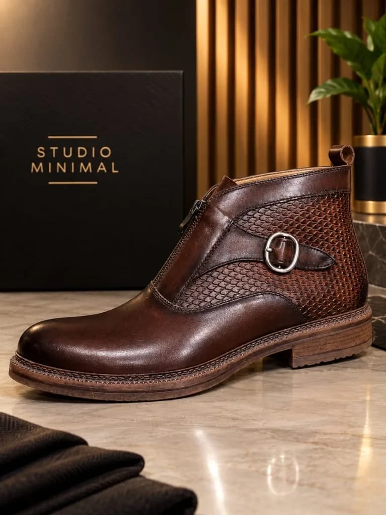 Akwasi Zip Monk Boot