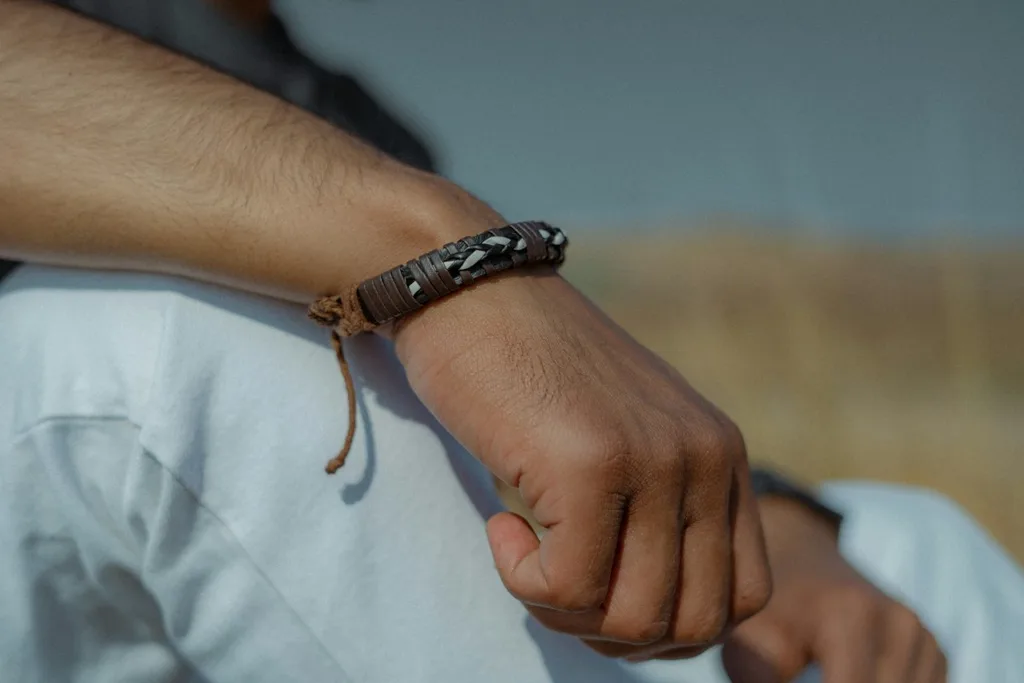 Braided Leather Cord Bracelet