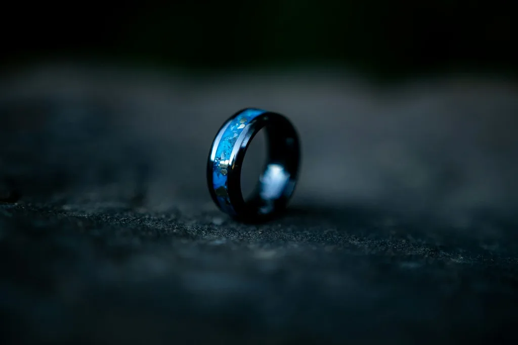 Blue Opal Inlay Ring